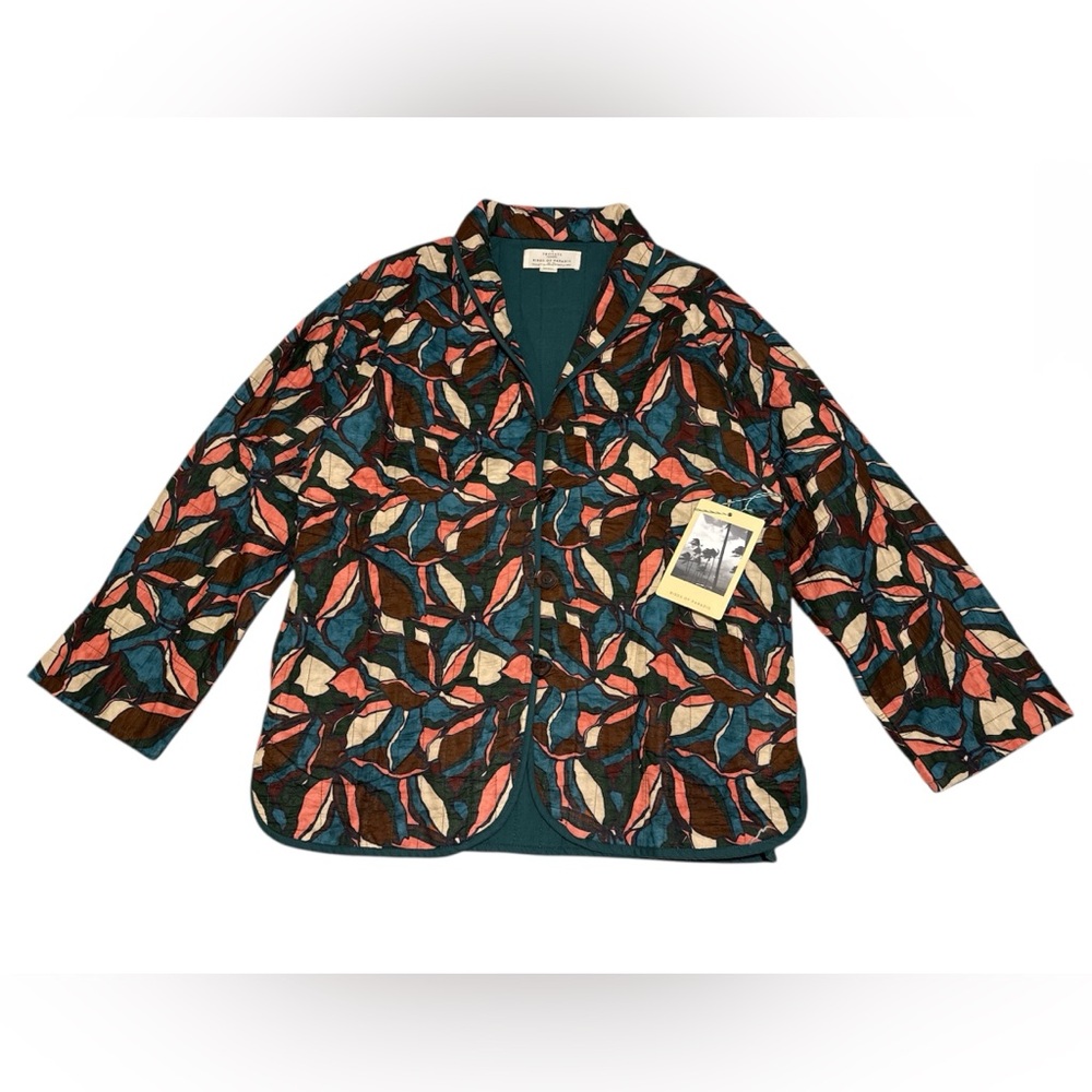 NWT Trovata Birds Of Paradise Hollis Jacket Quilted Blazer Size Small